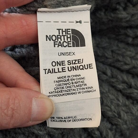 The North Face Beanie UNISEX OSFM Grey Knit Acrylic Minimalist Gorpcore Outdoor - Picture 4 of 4